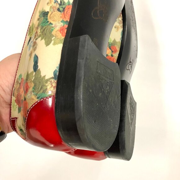 *GENTLY USED!* Fluevog 2020 Chill out TOBIAS, Floral, Size Men\'s 8.5 (W10.5)!